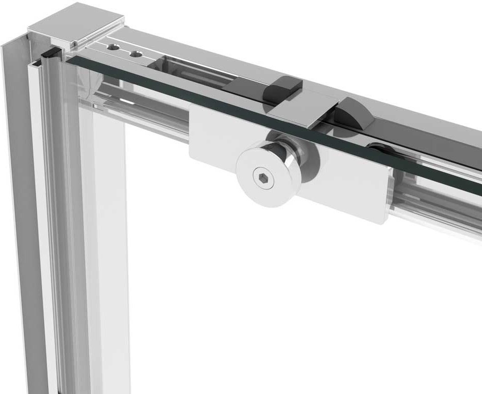 Душевое ограждение Vincea одностенное Slim Soft VDS-1SS120CLBN, 1200х2000 мм купить,NaN