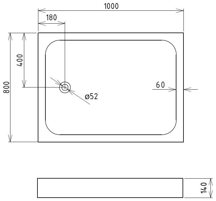 Душевой поддон GEMY ST15T 100x80 низкий купить,NaN
