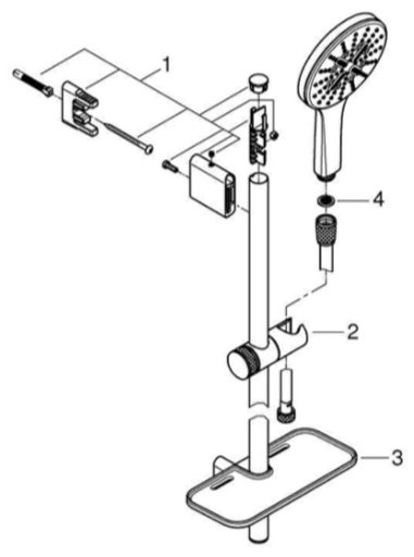 Grohe душевой набор (гарнитур) 26575000 купить,136600