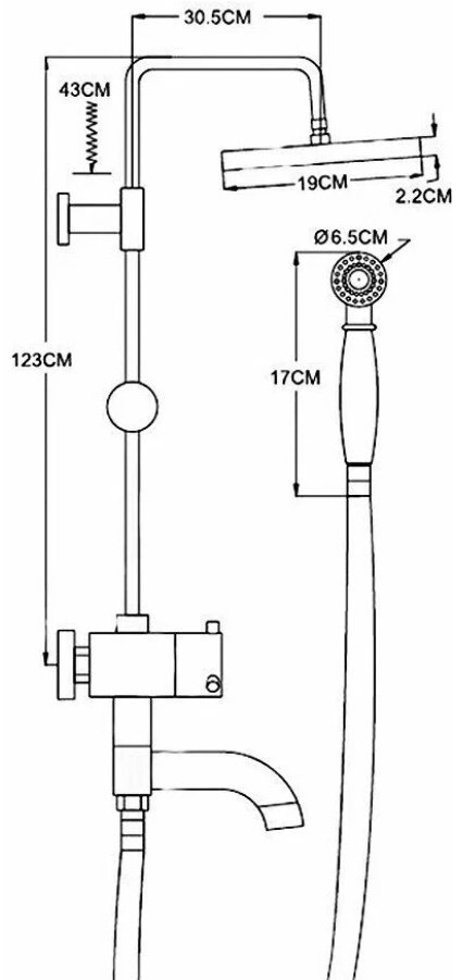 Potato душевая стойка P3510 купить,137800