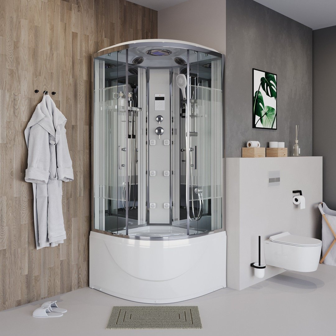 Душевая кабина KABINKA.KZ Ultra NG-709-01, 220х100 см, высокий поддон купить,NaN