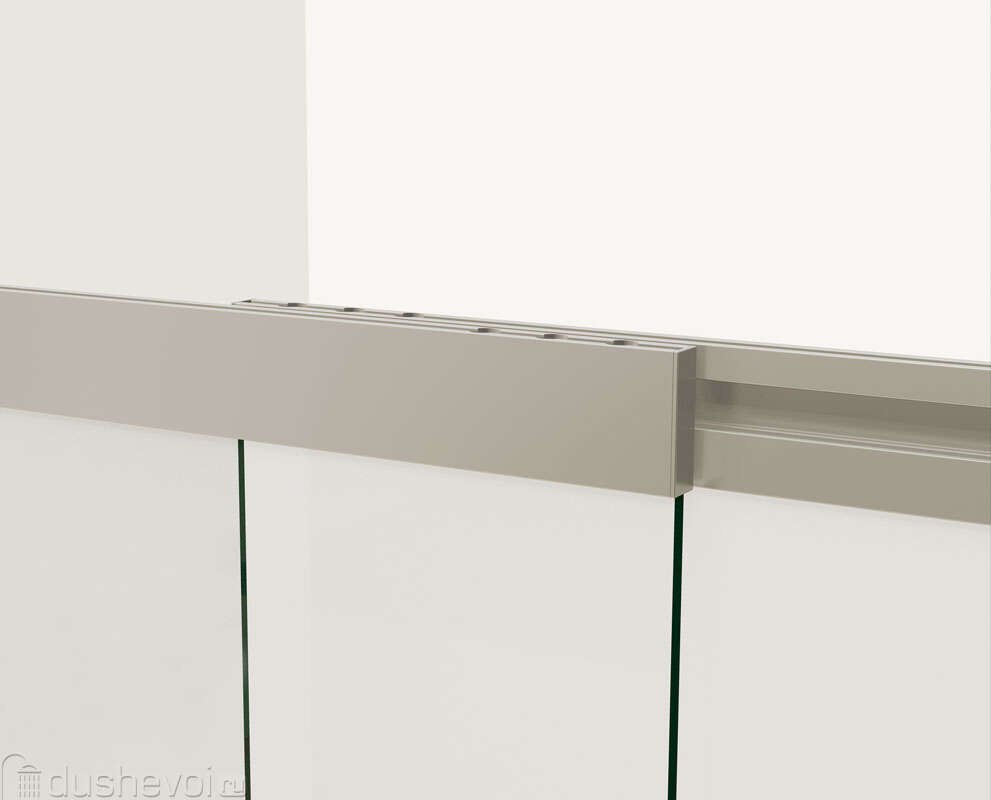 Душевая шторка Vincea VSB-1E100CLBC, 1000*1450, брашированная медь, стекло прозрачное, раздвижная, универсальная