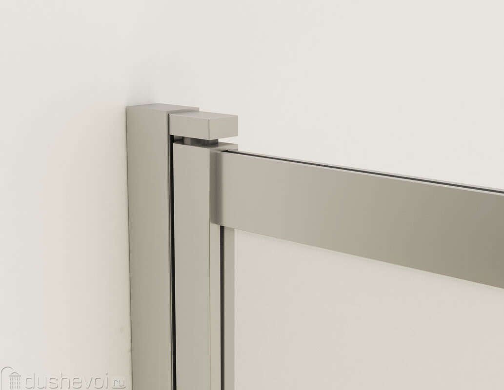 Душевая шторка Vincea VSB-1E100CLBC, 1000*1450, брашированная медь, стекло прозрачное, раздвижная, универсальная