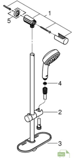 Grohe душевой набор (гарнитур) 27928002 купить,51700