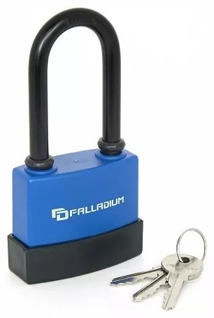 Замок навесной, английский Palladium 907WP-65L, 128х70 мм