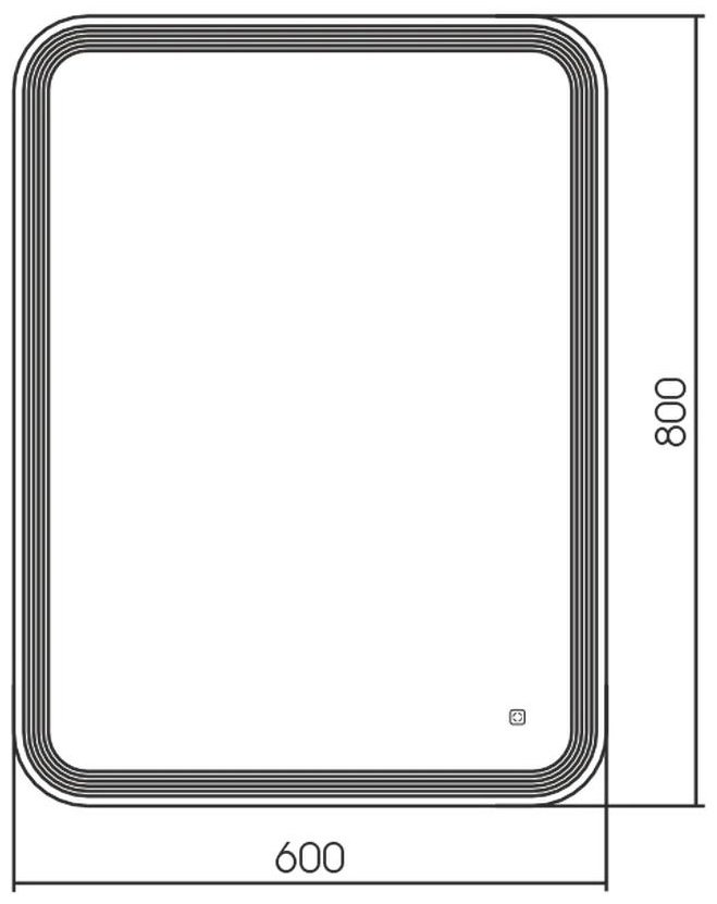 Зеркало настенное SILVER-MIRORRS Mary - S 60x80 см купить,NaN