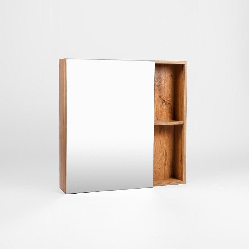 Шкаф зеркальный навесной KABINKA.KZ VBOS60-ZSH, 60x16x70 см, коричневый купить,NaN