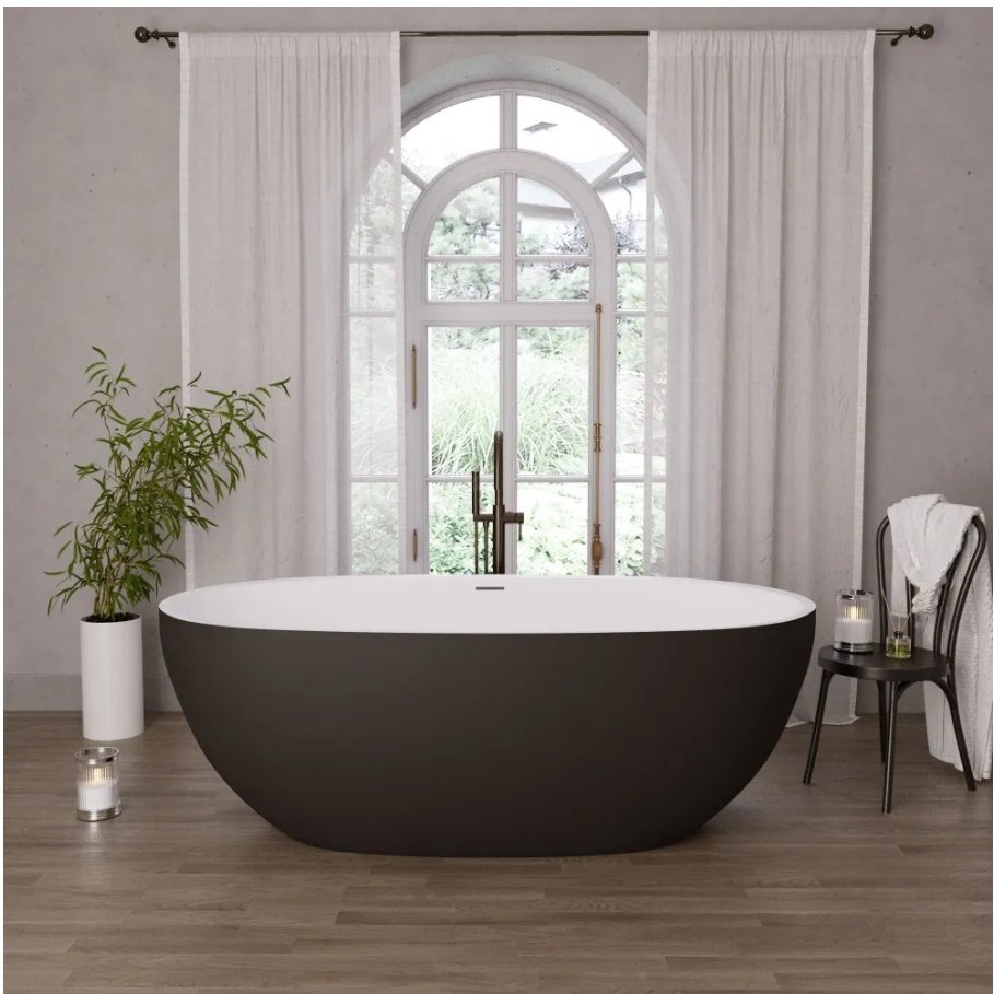 Ванна Grossman GR-2503M BLACK Classic 170x87 см, акрил купить,NaN