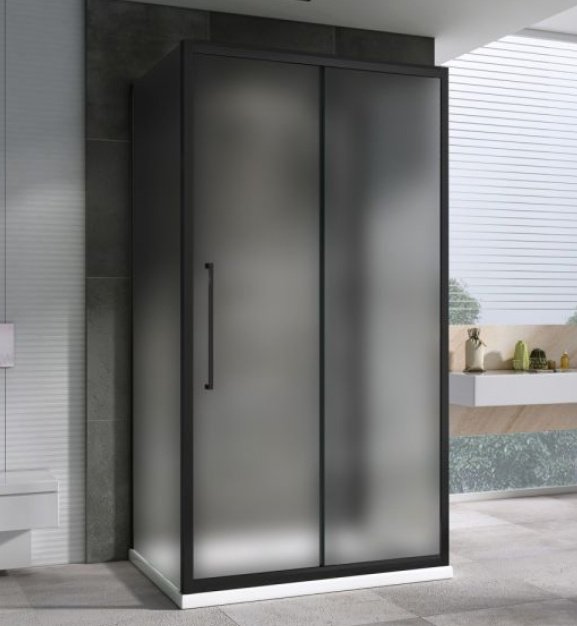 Душевое ограждение Abber трехстенное AG30140BMH-S70BM-S70BM, 700х1950 мм купить,NaN
