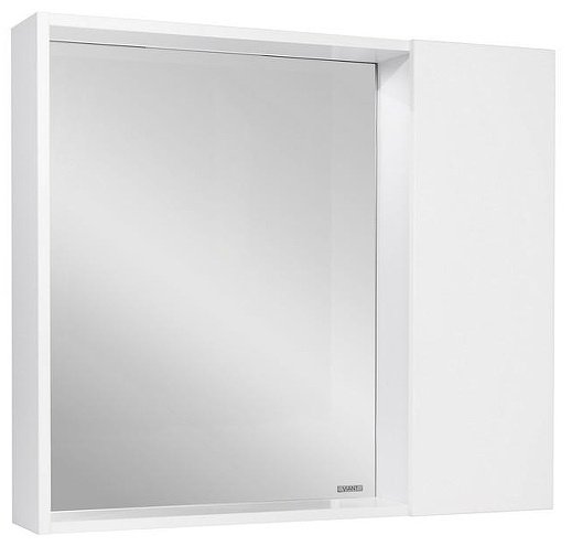 Шкаф зеркальный навесной KABINKA.KZ Берлин, 80x13.6x70 см, белый купить,NaN