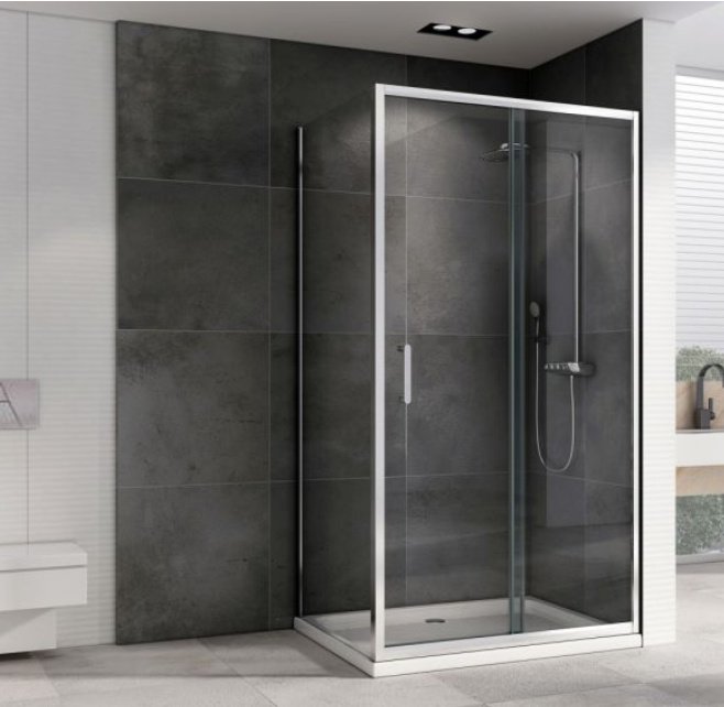 Душевое ограждение Abber двухстенное AG301005-S605, 600х1900 мм купить,NaN