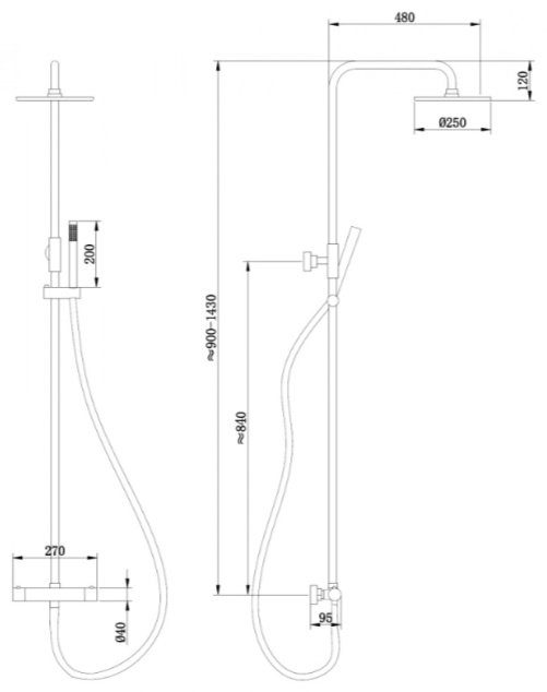 Abber душевой набор (гарнитур) Wasser Kreis AF8160SPL купить,584500