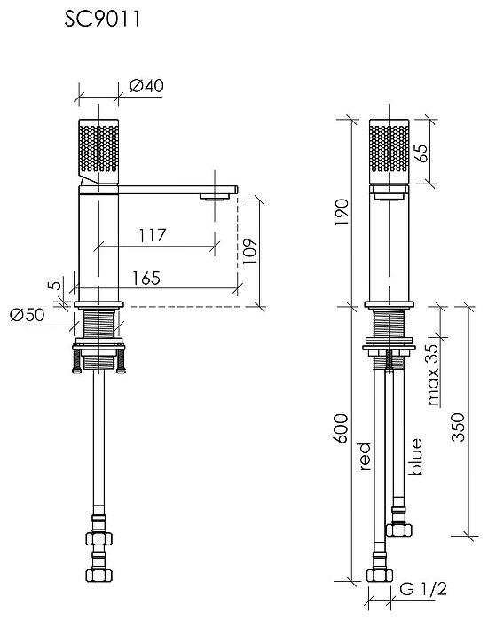 Смеситель Sancos SC9011BN, латунь, цвет брашированный никель купить,286200