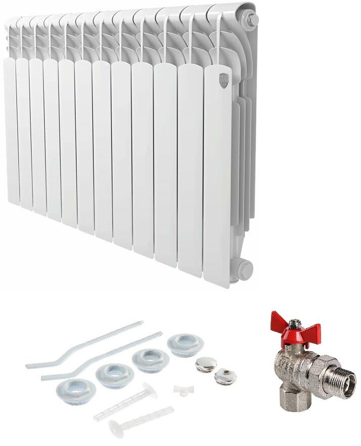 Радиатор Royal Thermo секционный K0000188579 алюминиевый, кол-во секций: 10