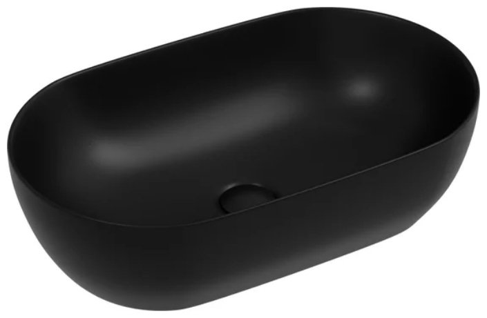 Раковина Ceramicanova CN12001MB накладная овальная 50, санфарфор