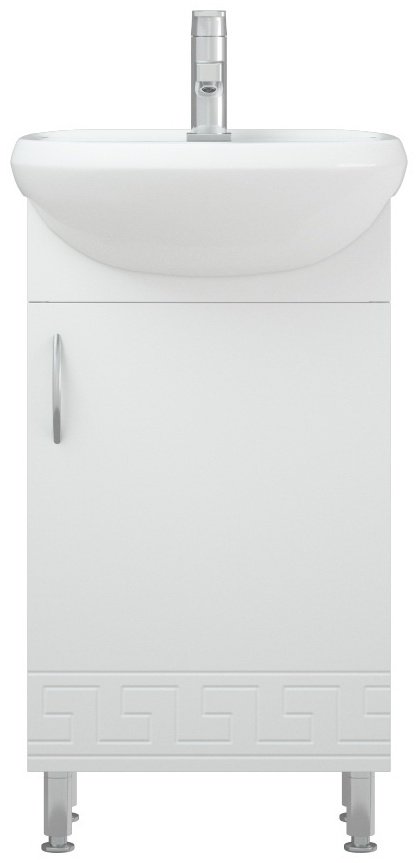 Corozo Олимп 45 тумба с раковиной напольная, 46x85x35 см, МДФ, белый купить,NaN