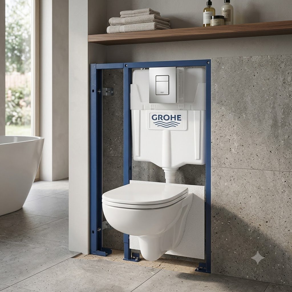 Унитаз с инсталляцией Grohe 39817000, санфаянс купить,255600