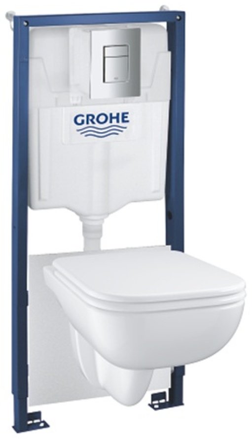 Унитаз с инсталляцией Grohe 39817000, санфаянс купить,255600