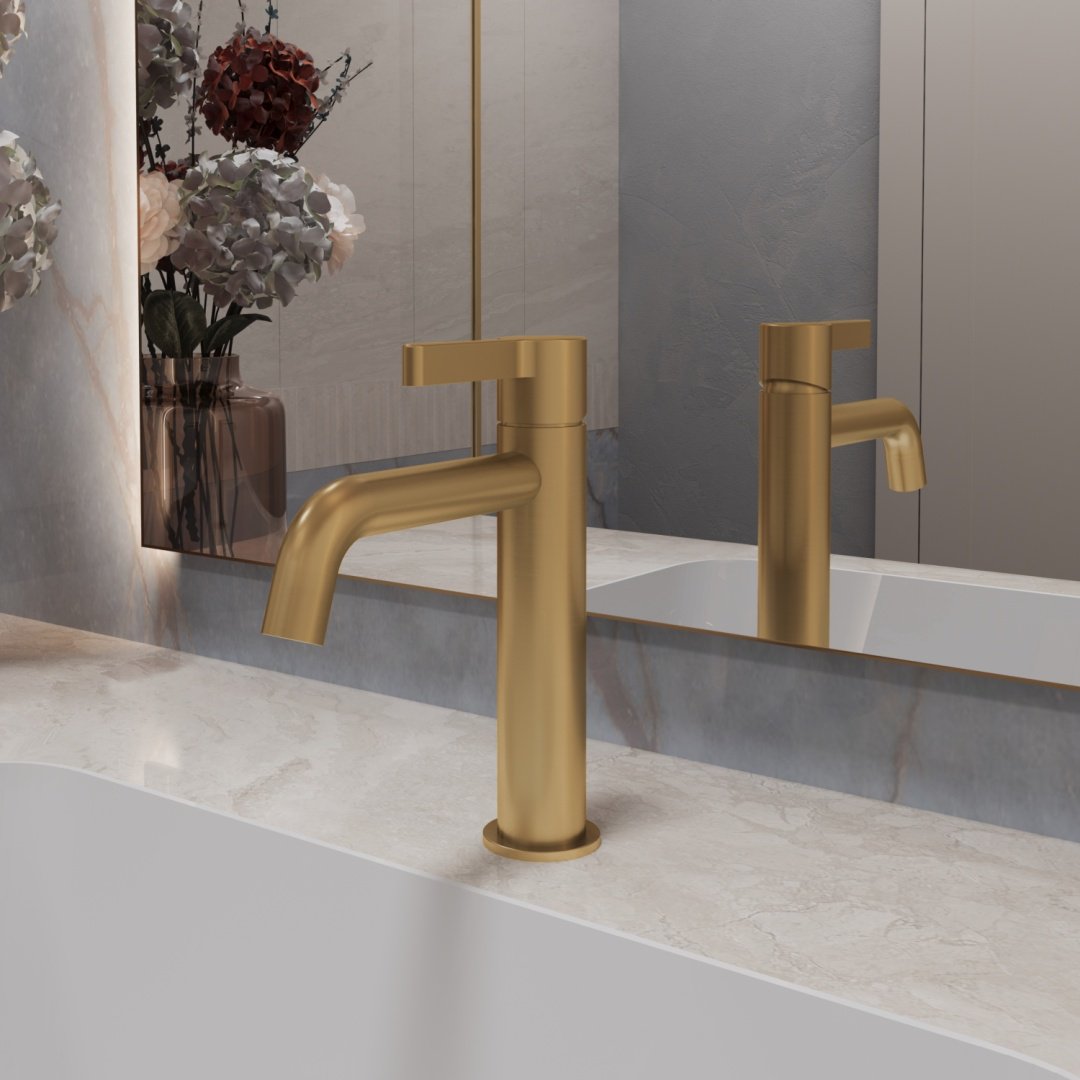 Смеситель Vincea Вилла (Villa) VTFW-1VL1BG, латунь, цвет брашированное золото купить,532900
