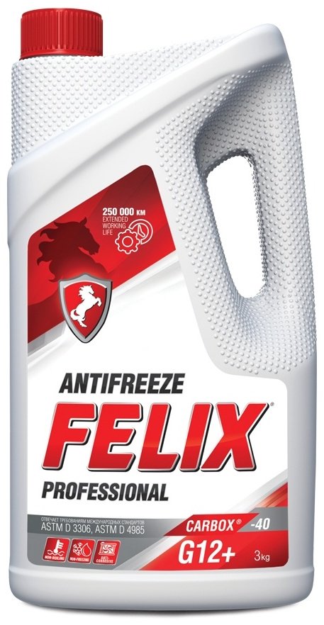 Антифриз Felix Carbox красный (розовый) G-12+ 3 л