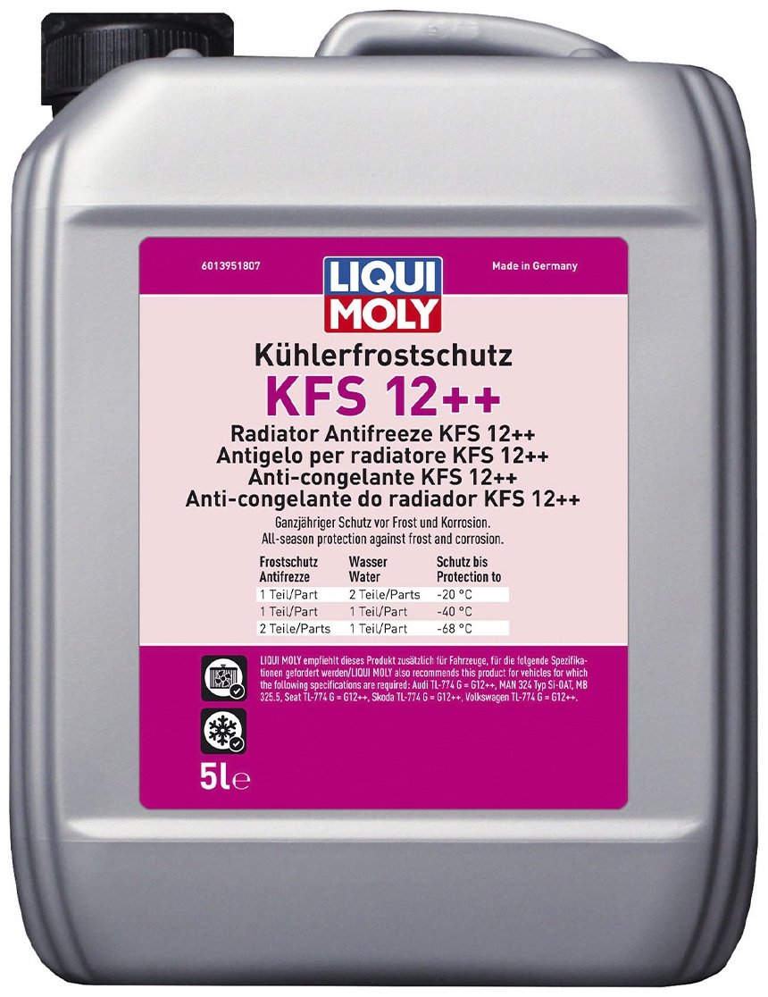Антифриз LIQUI MOLY KFS 12++ красный (розовый) G-12++ 5 л