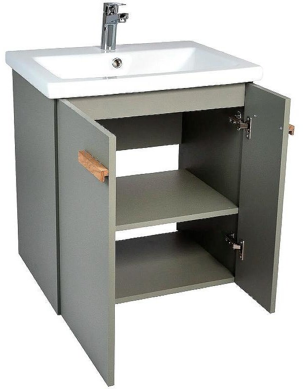 Тумба с раковиной KABINKA.KZ Мюнхен, 65.5x62x42.5 см, хаки купить,NaN