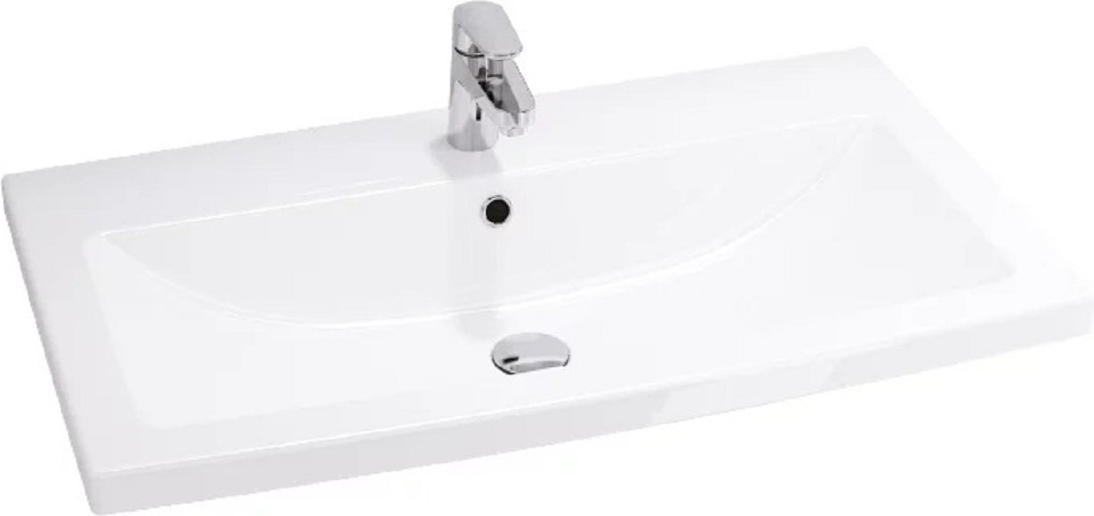 Тумба с раковиной KABINKA.KZ Оникс серый + COMO, 70x82x42 см, серый