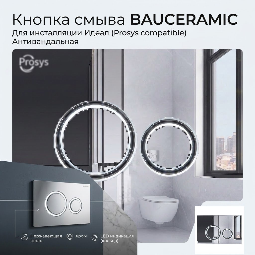 BAU кнопка смыва Prosys купить,NaN