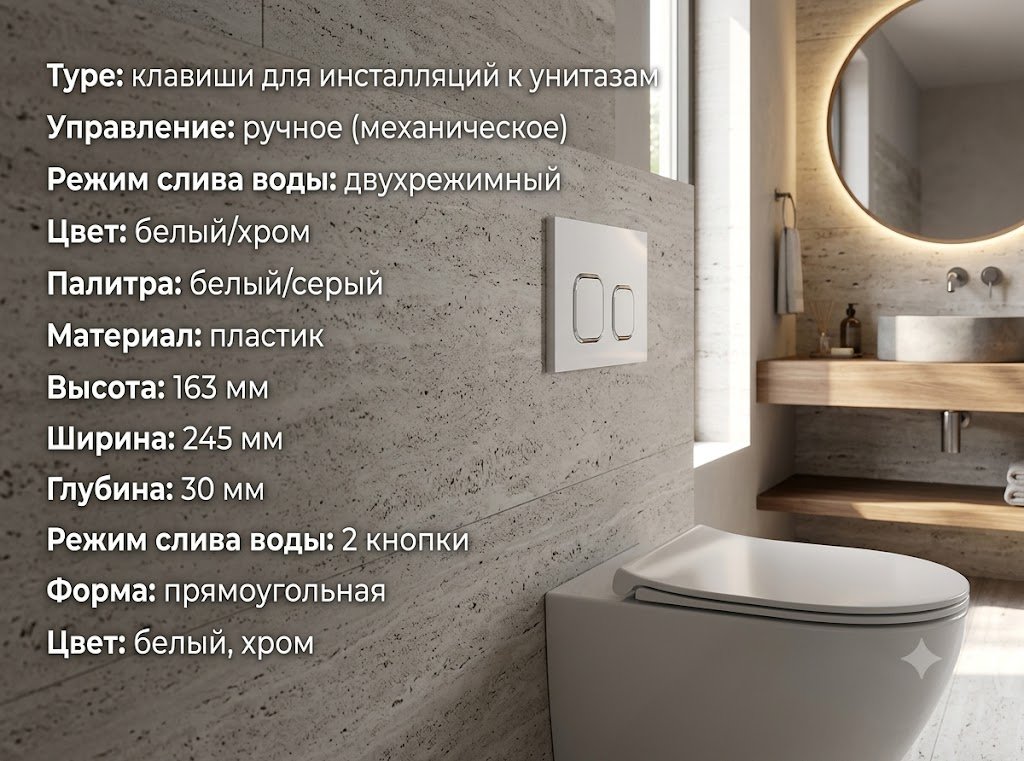 Кнопка смыва Kabinkakz_K0000344262 купить,NaN