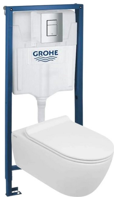 Унитаз с инсталляцией Grohe 38772001/CT2076, санкерамика купить,270200