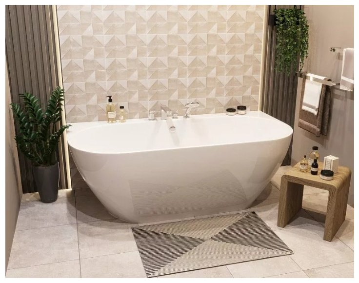 Ванна Taliente Taliente Nemi NE17085 a parete 170x88 см, искусственный мрамор