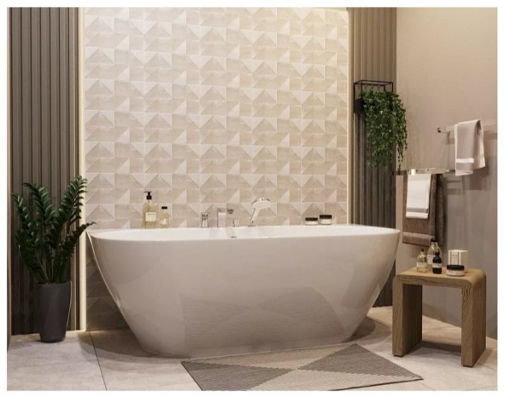 Ванна Taliente Taliente Nemi NE17085 a parete 170x88 см, искусственный мрамор