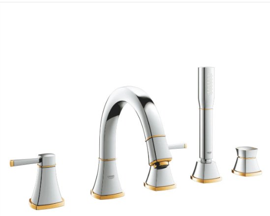 Смеситель Grohe Grandera 19919IG0, латунь, цвет хром, золотой купить,480500