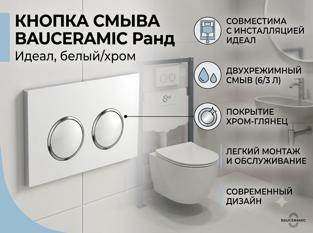 BAU кнопка смыва Ранд купить,NaN