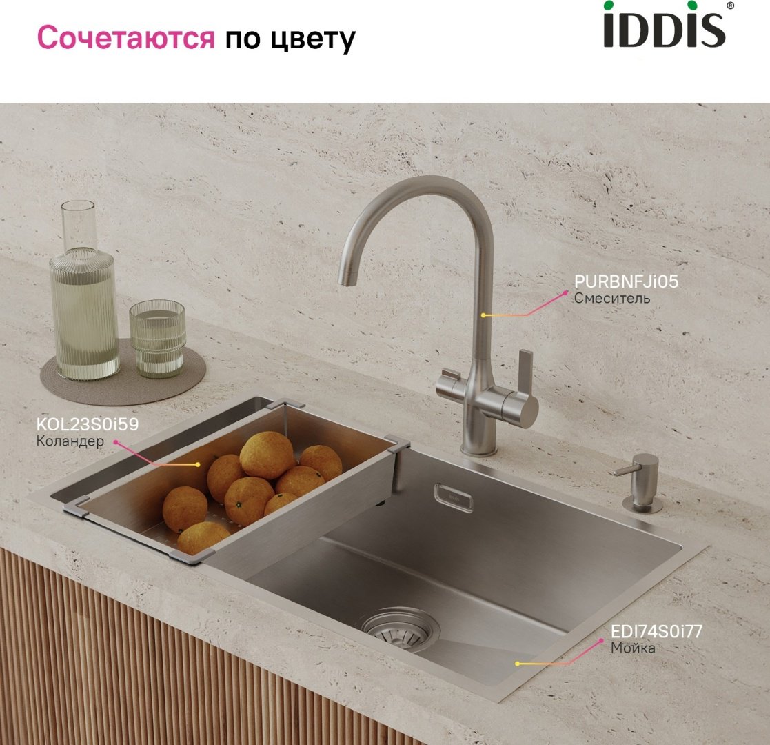 Коландер для мойки IDDIS KOL23S0i59 39.5x23.1 см