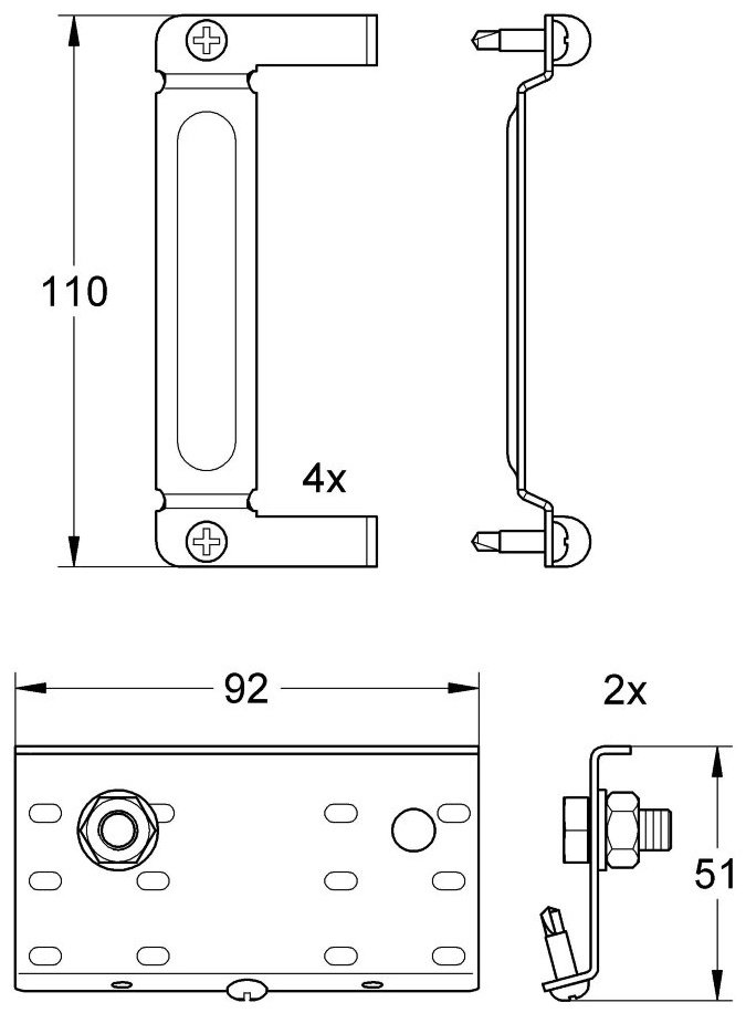 Grohe крепеж 39049000, нержавеющая сталь