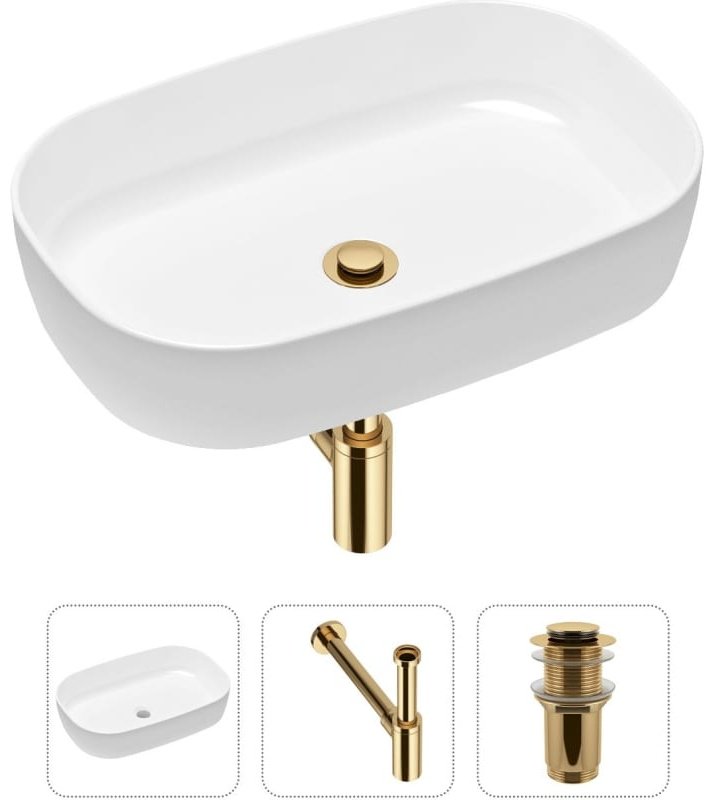 Раковина Lavinia Boho Bathroom Sink 21520063 накладная овальная 54х35.50 см, фарфор купить,139200