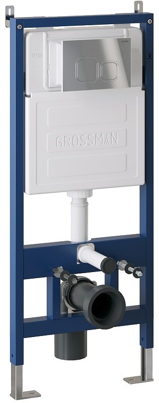 Grossman унитаз с инсталляцией 97.4455SQ.02.100, санфаянс купить,NaN