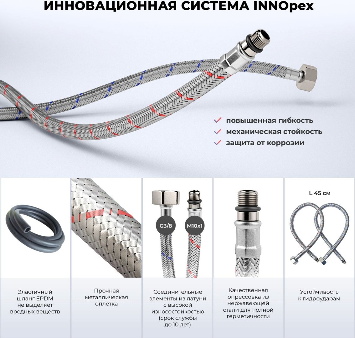 Смеситель с комплектующими Wellsee 201000036, латунь, цвет серебристый купить,247200