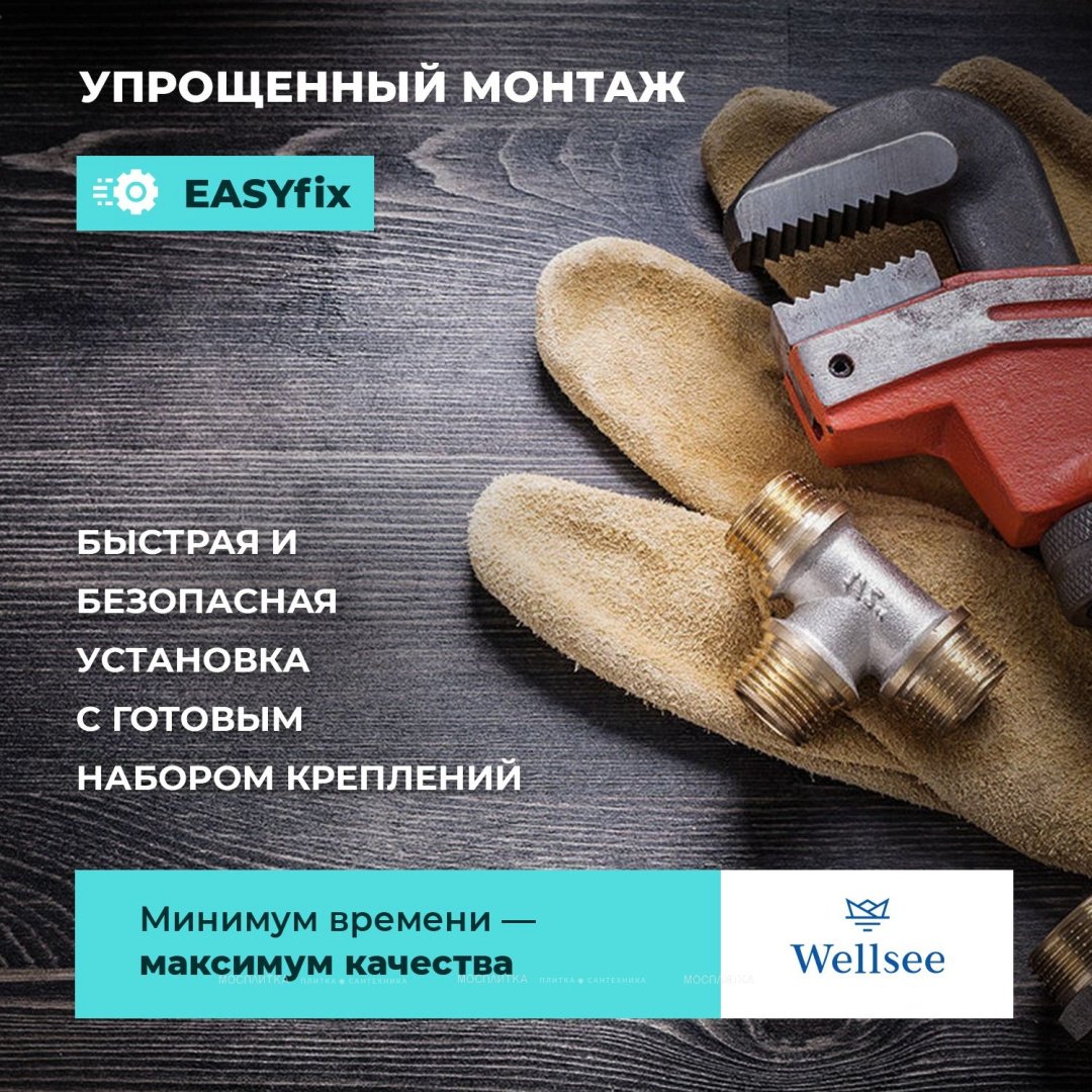 Смеситель с комплектующими Wellsee 201000105, латунь, цвет белый купить,208300