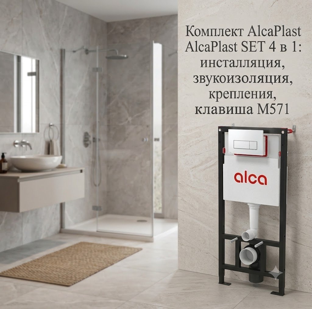 Alcaplast рамная инсталляция AM101/1120-4:1 M571-VE-01