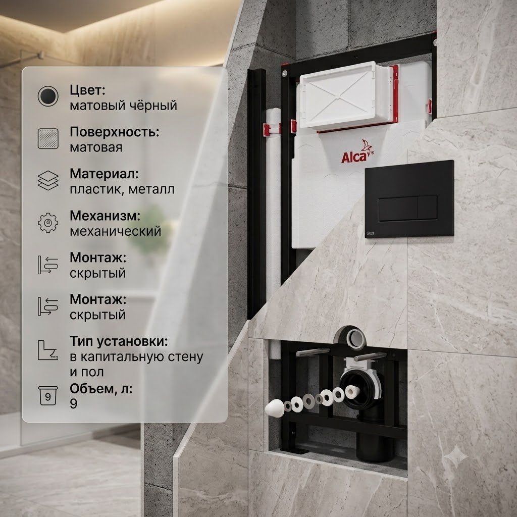 Alcaplast рамная инсталляция AM101/1120-4:1 M578-VE-01 купить,142300