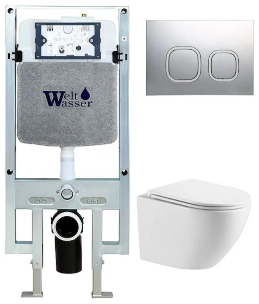 WeltWasser унитаз с инсталляцией AM497ST78, санфаянс купить,311900