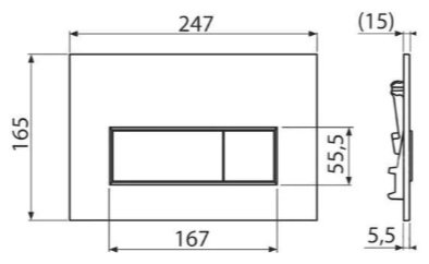 Alcaplast рамная инсталляция AM101/1120-4:1 M571-VE-01