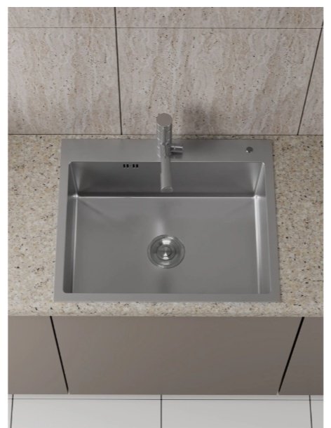 Кухонная мойка BAU SOUL KT6050S 50х60х22 см, нержавеющая сталь, тон алюметаллик купить,NaN