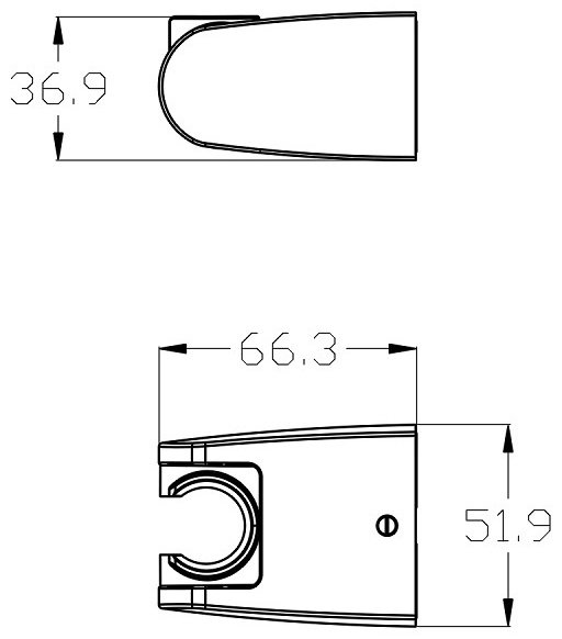 Lemark держатель для душа LM8083BL, пластик купить,30400