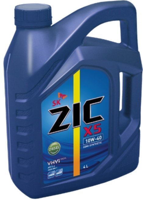 Моторное масло Полусинтетическое ZIC X5 DIESEL 10W-40 4 л купить,16000
