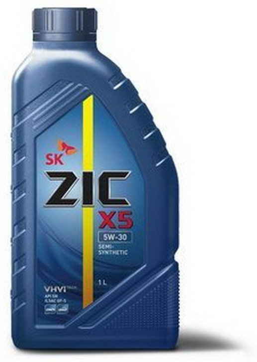 Моторное масло Полусинтетическое ZIC X5 5W-30 1 л купить,NaN