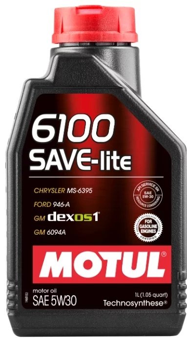Моторное масло Полусинтетическое Motul 6100 SAVE-lite 5W-30 1 л купить,NaN