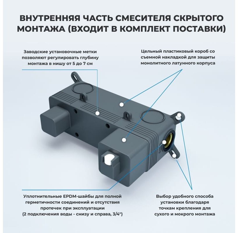 Смеситель для раковины (умывальника) Wellsee ICON, комплект купить,309300